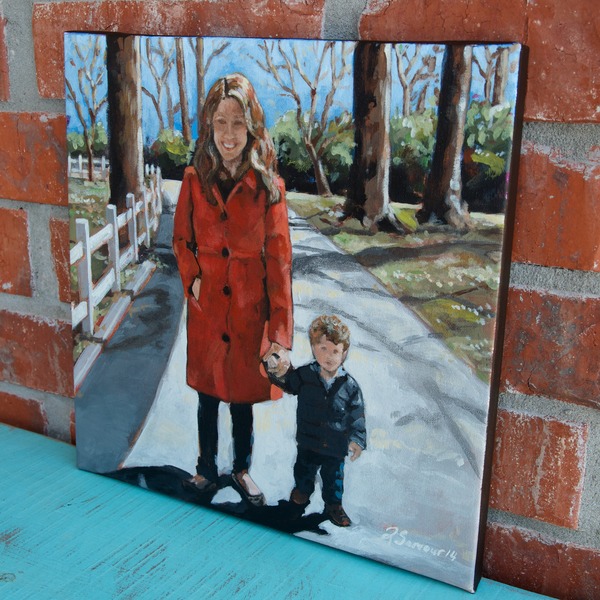 acrylic on canvas 2014 based on client's photo