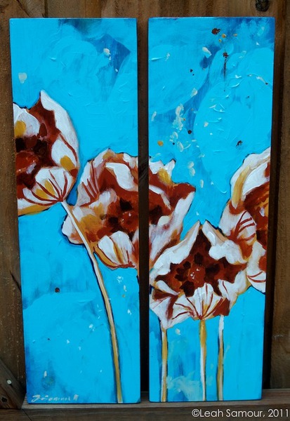 summer's poppies, 2011, acrylic